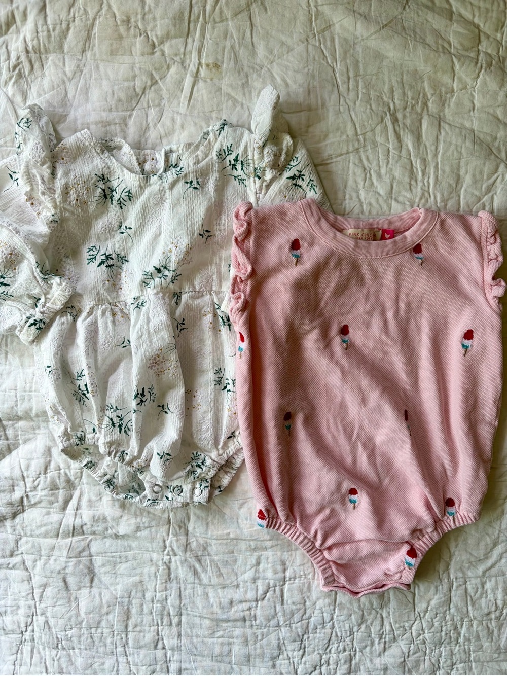 Pink Chicken Baby Summer Bubble Set